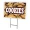 Signmission Cookies Yard Sign & Stake outdoor plastic coroplast window, C-1824 Cookies C-1824 Cookies - alternate 1